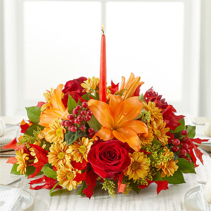 Autumn's Embrace Centerpiece –  Heartfield Florist, Huntsville TX