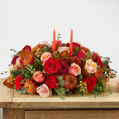 Gather Near Centerpiece –  Heartfield Florist, Huntsville TX