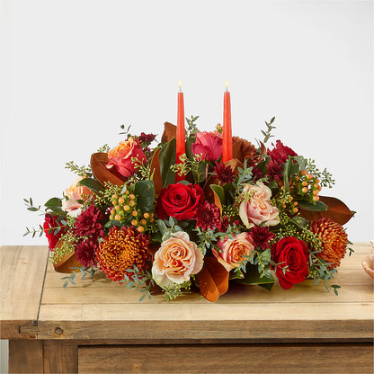Gather Near Centerpiece –  Heartfield Florist, Huntsville TX