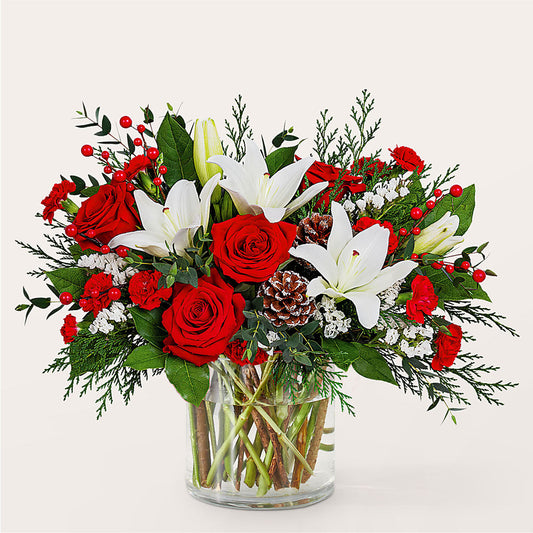 Best in Snow Bouquet –  Heartfield Florist, Huntsville TX
