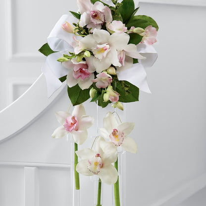 Perfect Entrance Pew Arrangement –  Heartfield Florist, Huntsville TX