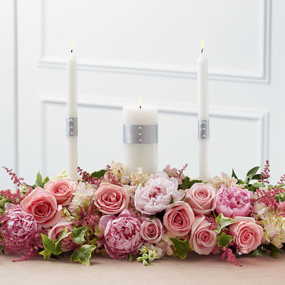 Worldwide Romance Unity Candle Arrangement –  Heartfield Florist, Huntsville TX