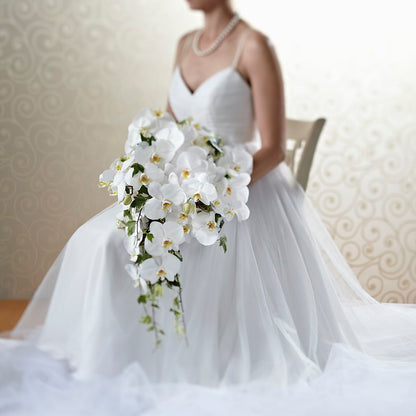 Classic White Bouquet –  Heartfield Florist, Huntsville TX