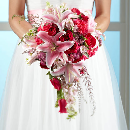 Lily & Rose Bouquet –  Heartfield Florist, Huntsville TX