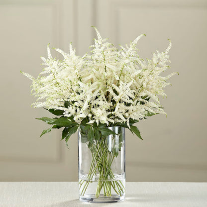 White Astilbe Bouquet –  Heartfield Florist, Huntsville TX